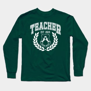 Custom Teacher College Graduation 2024 Long Sleeve T-Shirt